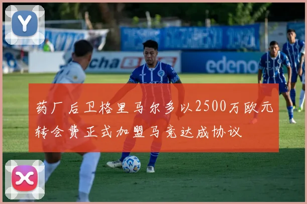 药厂后卫格里马尔多以2500万欧元转会费正式加盟马竞达成协议