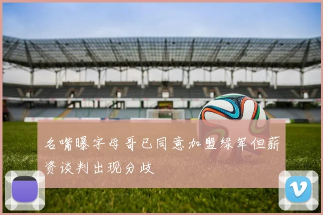名嘴曝字母哥已同意加盟绿军但薪资谈判出现分歧